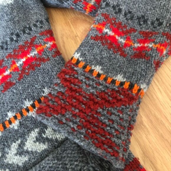 WOOLRICH Cumberland 9679 Charcoal 100% Lambswool Cardigan - Picture 7 of 10